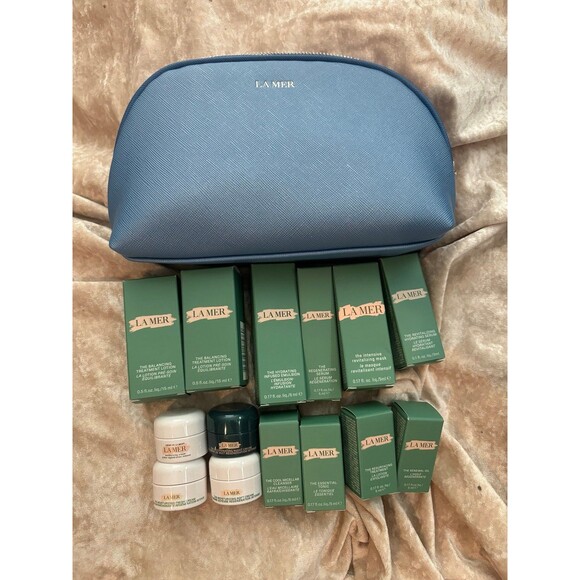 La Mer skincare set of 14 plus bag - Picture 1 of 6